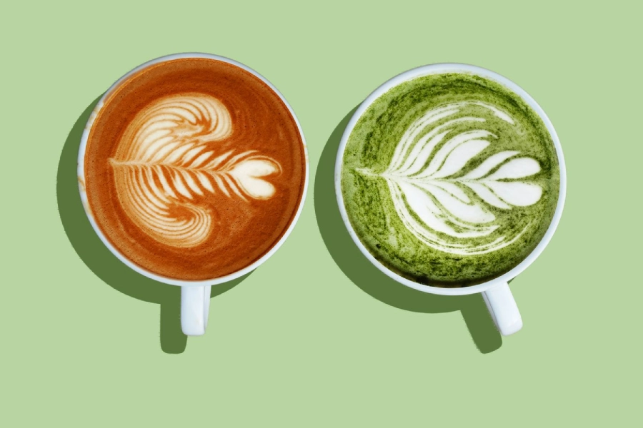 Matcha has less caffeine than coffee