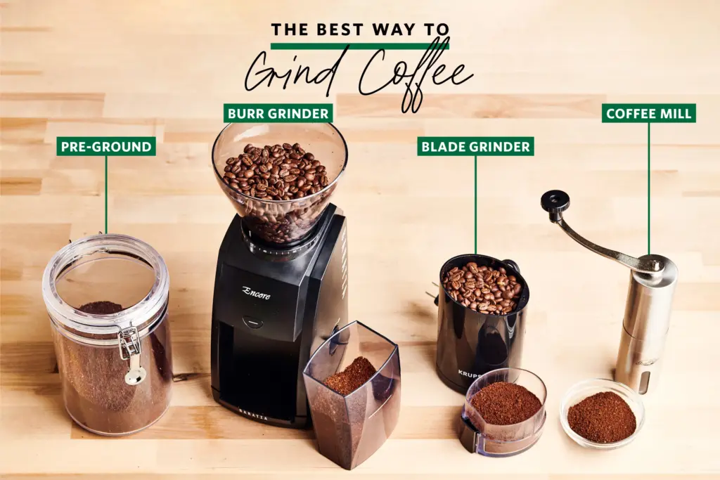 The choice of grinding method - machine or manual - affects the time it takes to grind coffee beans