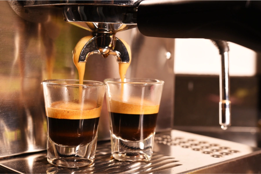 9 bar pressure will help extract the best coffee espresso